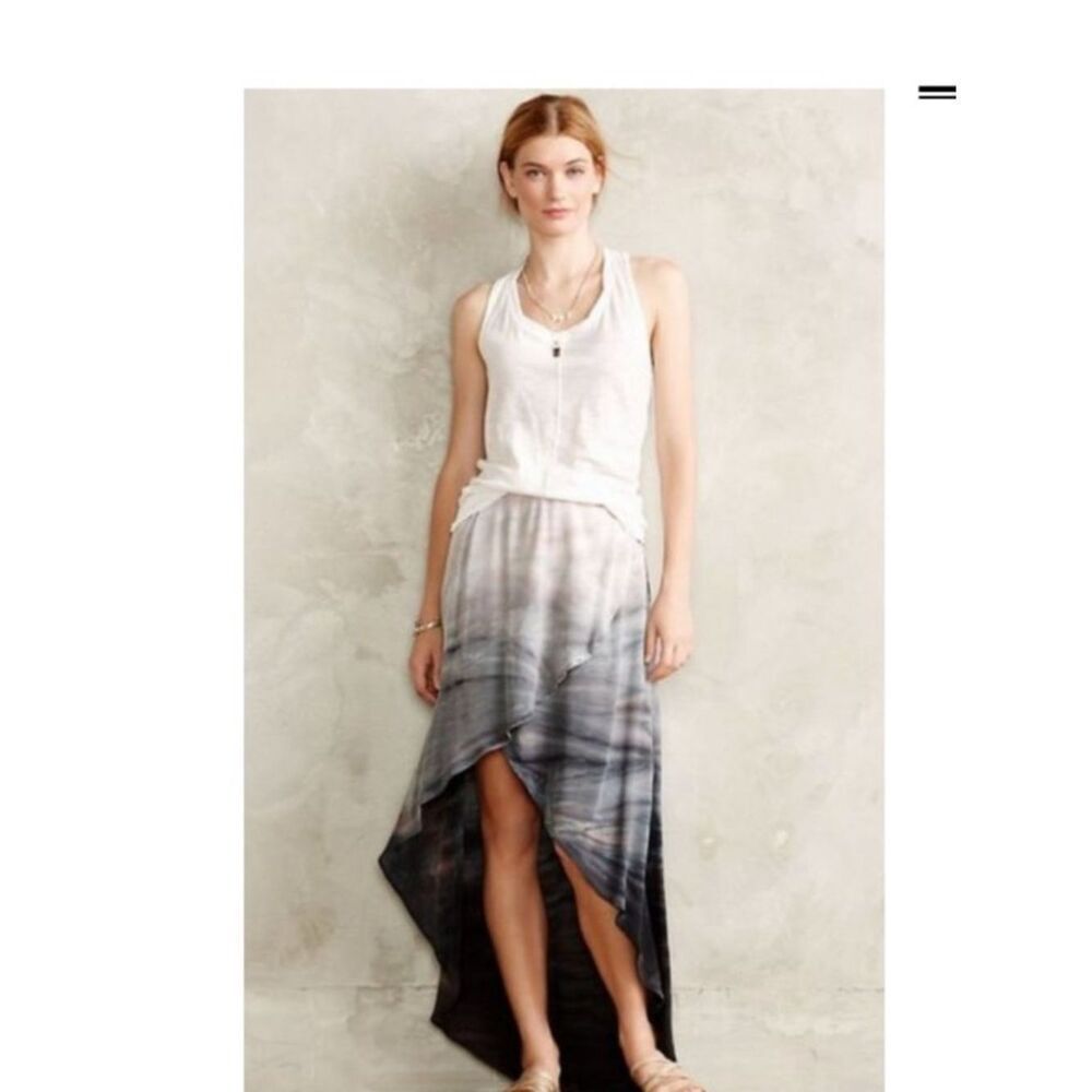 Gypsy 05 Women's Pastel Ombre Wrap 100% Silk Skirt - Pink and Gray